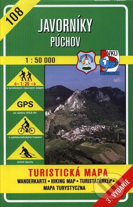 Javorníky - Púchov - turistická mapa č. 108 - Kolektív autorov, VKÚ Harmanec, 2001