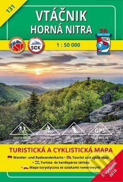 Vtáčnik - Horná Nitra - turistická mapa č. 131 - Kolektív autorov, VKÚ Harmanec, 2017