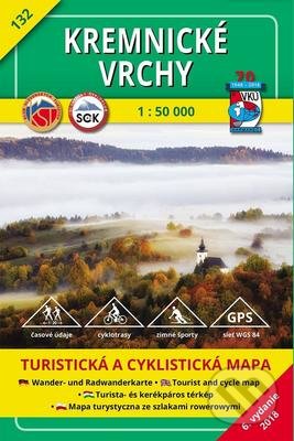 Kremnické vrchy - turistická mapa č. 132 - Kolektív autorov, VKÚ Harmanec, 2018