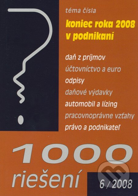 1000 riešení 6/2008, Poradca s.r.o., 2008