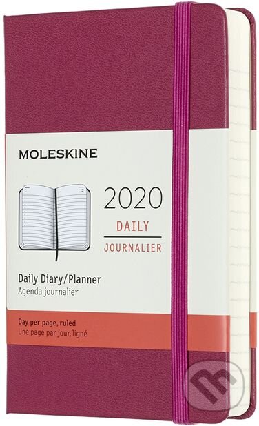 Moleskine – 12-mesačný ružový diár 2020, Moleskine, 2019