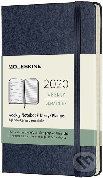 Moleskine – 12-mesačný modrý plánovací diár 2020, Moleskine, 2019