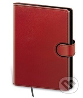 Zápisník Flip L čistý červeno/černý, Helma
