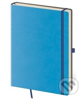 Zápisník Flexies L linkovaný modrý, Helma