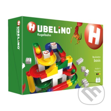 HUBELINO Kuličková dráha - set s kostkami Basic, LEGO, 2019