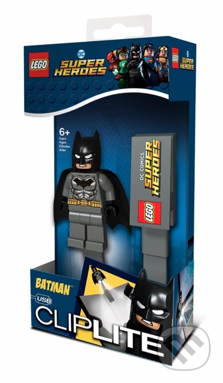 Lampička na čítanie LEGO DC Super Heroes Grey Batman, LEGO, 2019