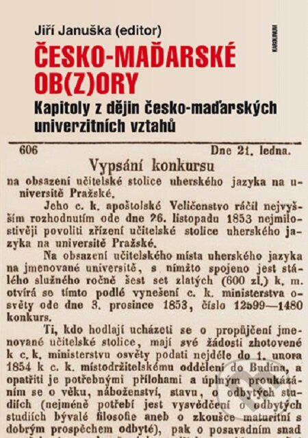 Česko-maďarské ob(z)ory - Jiří Januška, Karolinum, 2018