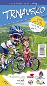 Trnavsko (mapa deťom, maľovaná deťmi (ručne maľovaná cyklomapa))