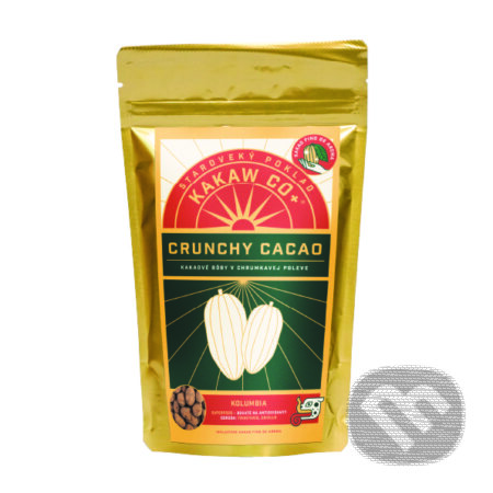 Kávy a čaje: Crunchy nibs (Kakaw Co+)