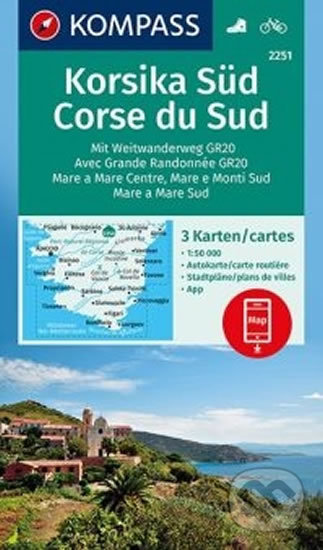 Korsika Süd / Corse du Sud (mit Weitwanderweg GR20 / Avec Grande Randonnée GR20 / Mare a Mare centre / Mare e Monti sud / Mare a Mare sud…