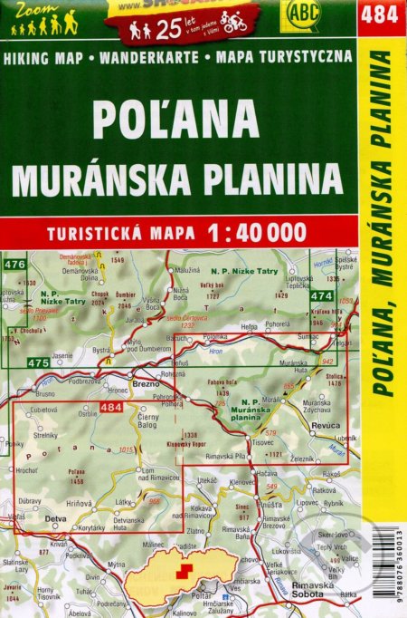 Poľana, Muránska planina 1:40 000, SHOCart, 2019