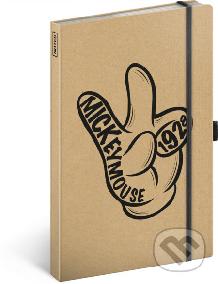 Notes Mickey Mouse 1928 Craft (linkovaný s gumičkou na uzavření)