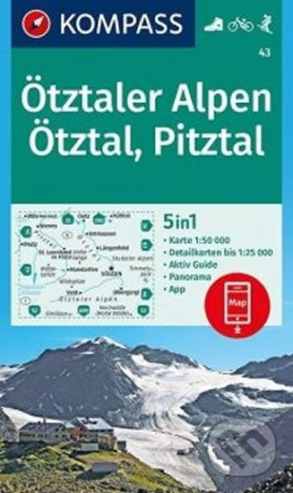 Ötztaler Alpen, Ötztal, Pitztal, Kompass, 2018
