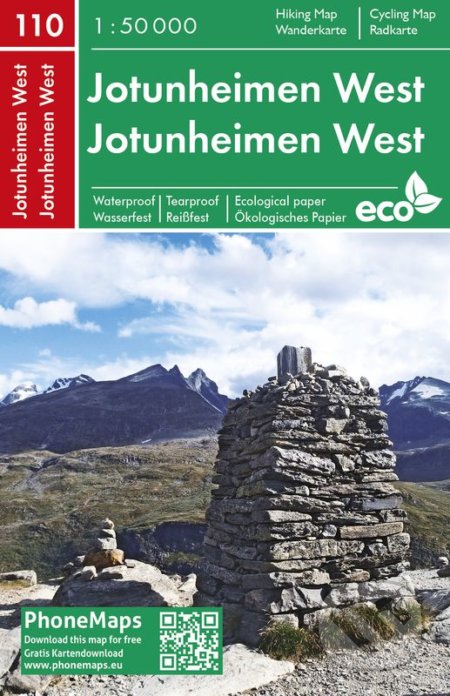 Jotunheimen West 1:50 000, freytag&berndt, 2019