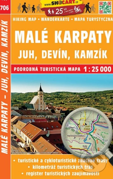 Malé Karpaty - Juh, Devín, Kamzík 1: 25 000, SHOCart, 2019