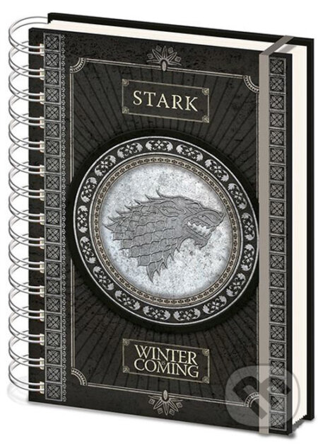 Poznánkový A5 blok Game of Thrones: Stark Logo - 