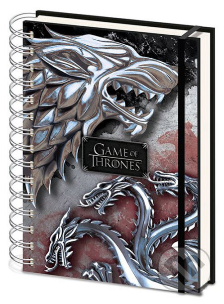 Zápisník Game of Thrones - Stark & Targaryen, Fantasy, 2019