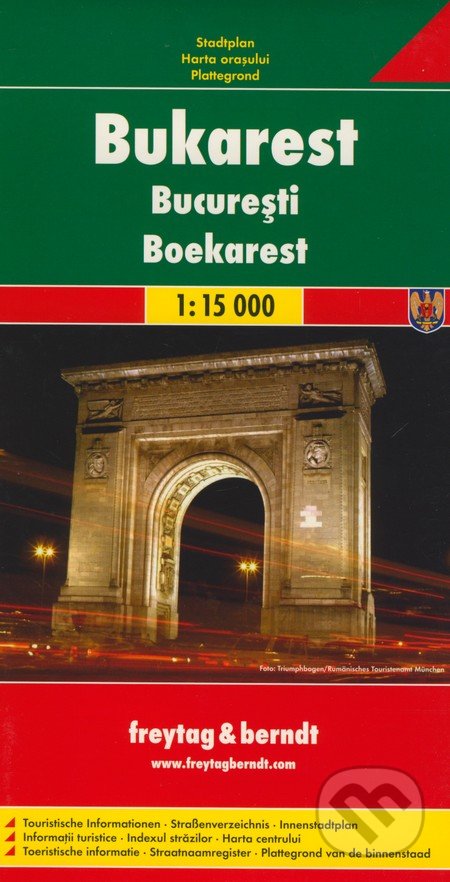 Bukarest 1:15 000, freytag&berndt, 2008