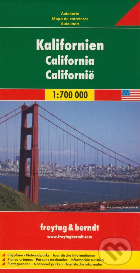 Kalifornien 1:700 000, freytag&berndt, 2012