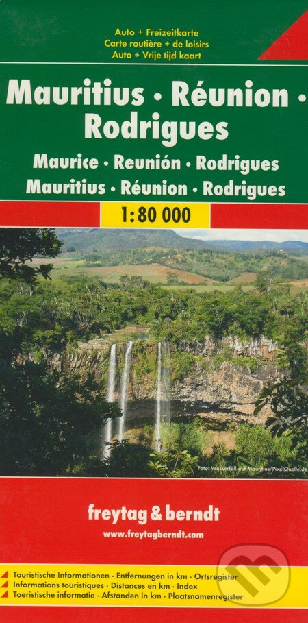 Mauritius, Réunion, Rodrigues 1:80 000, freytag&berndt, 2015