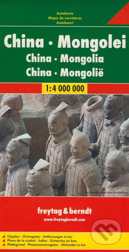 China, Mongolei 1:4 000 000, freytag&berndt, 2013