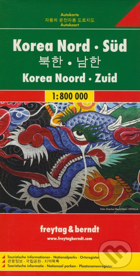 Korea Nord - Süd 1:800 000, freytag&berndt, 2010