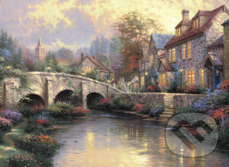 Pri starom moste - Thomas Kinkade - puzzle z kategorie Thomas Kinkade