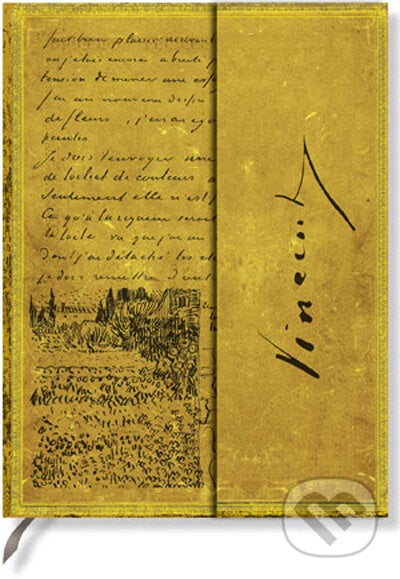 Paperblanks - Van Gogh, Sketch in a Letter - Wrap - ULTRA - linajkový, Paperblanks