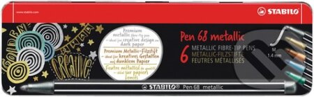 STABILO Pen 68 metallic 6 ks Kovové Púzdro