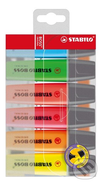 STABILO BOSS ORIGINAL 6 ks Púzdro