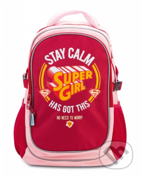 Školní batoh s pončem Baagl Supergirl – Stay calm, Presco Group, 2016