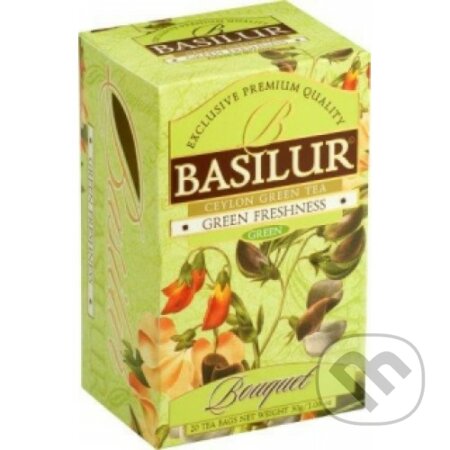 BASILUR Bouquet Green Freshness (Pravý ceylónsky porciovaný čaj)