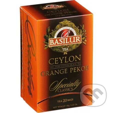 BASILUR Specialty Orange Pekoe (Pravý ceylónsky porciovaný čaj)