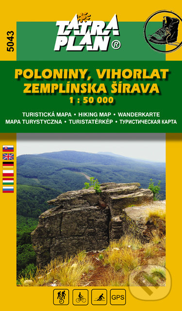Poloniny, Vihorlat, Zemplínska šírava 1:50 000, TATRAPLAN, 2019