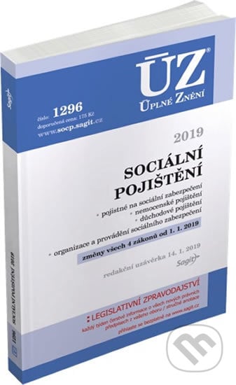 ÚZ č. 1296 - Sociální pojištění 2019, Sagit, 2019