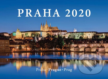 Kalendář nástěnný 2020 - Praha / Prague / Prag, 33,5 x 29 cm, Pražský svět, 2019