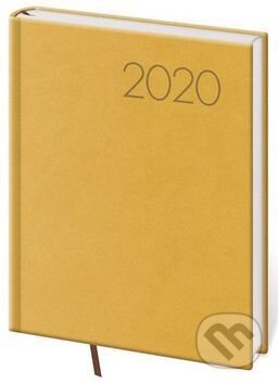 Diář 2020 denní B6 Print žlutá, Helma, 2019