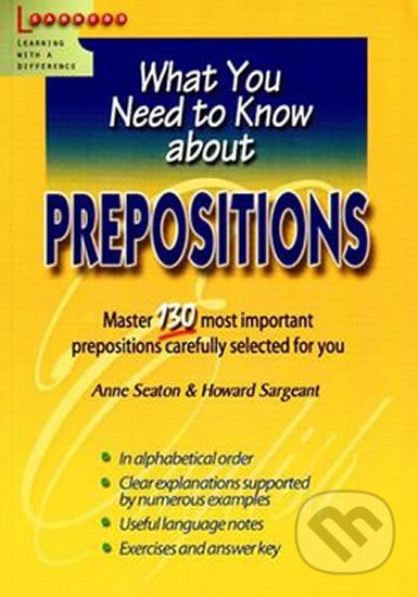 Prepositions: What You Need to Know about - Kolektiv autorů, Cengage