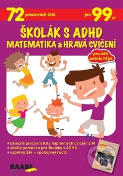 Školák s ADHD: Matematika a hravá cvičení, Raabe, 2019
