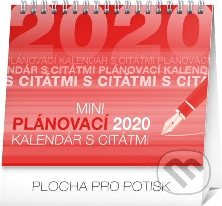 Mini plánovací kalendár s citátmi 2020, Presco Group, 2019