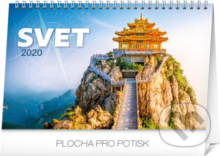 Stolový kalendár Svet 2020, Presco Group, 2019