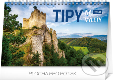 Stolový kalendár Tipy na výlety 2020 (slovenský jazyk), Presco Group, 2019