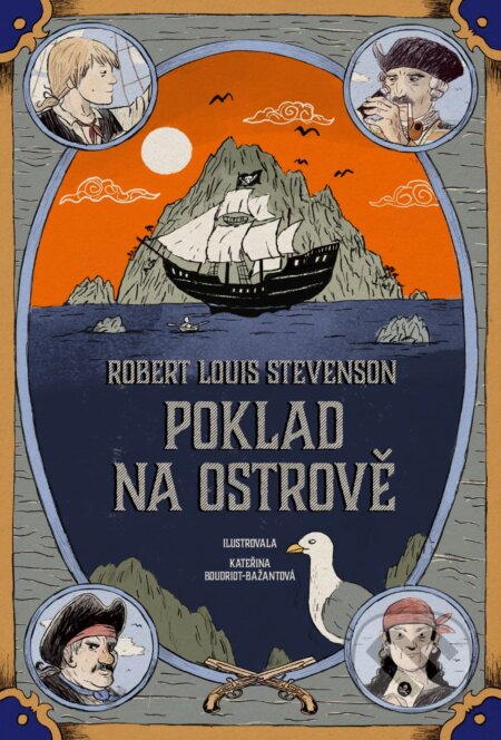 Poklad na ostrově - Robert Louis Stevenson, Kateřina Bažantová (ilustrátor), Edice knihy Omega, 2023