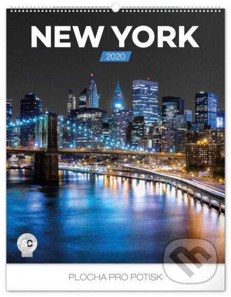Nástěnný kalendář New York 2020, Presco Group, 2019