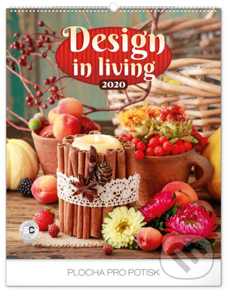Nástěnný kalendář Design in Living 2020, Presco Group, 2019
