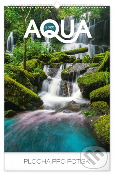 Nástěnný kalendář Aqua 2020, Presco Group, 2019