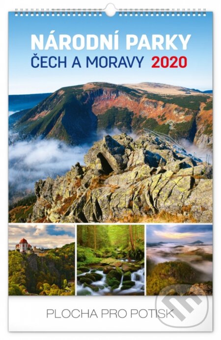 Nástěnný kalendář Národní parky Čech a Moravy 2020, Presco Group, 2019