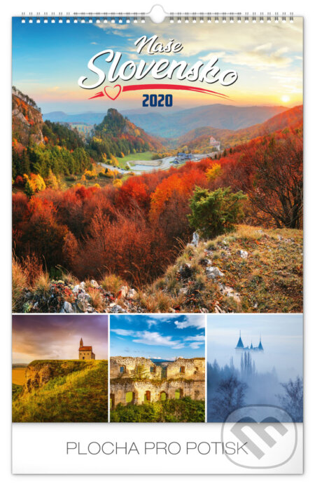 Nástěnný kalendář Kapličky a kostelíky 2020, Presco Group, 2019
