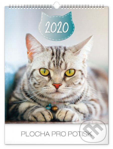 Nástěnný kalendář Cats 2020, Presco Group, 2019
