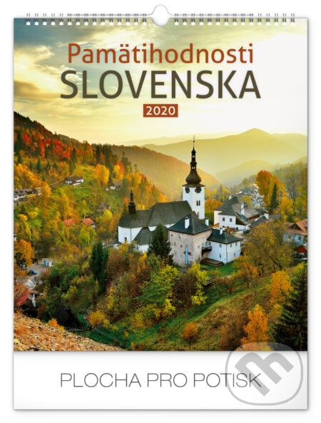 Nástenný kalendár Pamätihodnosti Slovenska 2020, Presco Group, 2019